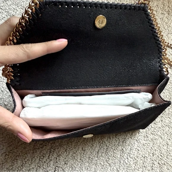 Stella McCartney Mini Crossbody Falabella Bag in Black - Picture 3 of 8